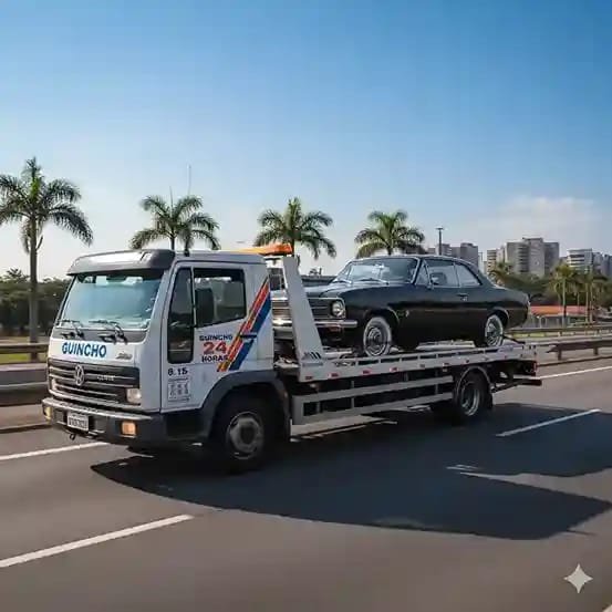 Guincho na Rodovia Dutra em Guarulhos